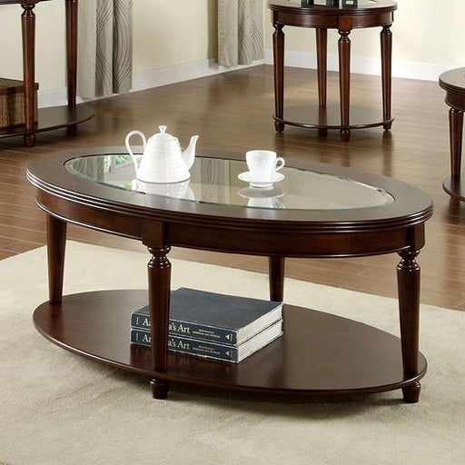 Granvia Dark Cherry Coffee Table - Visions in Furniture (La Mirada, CA)