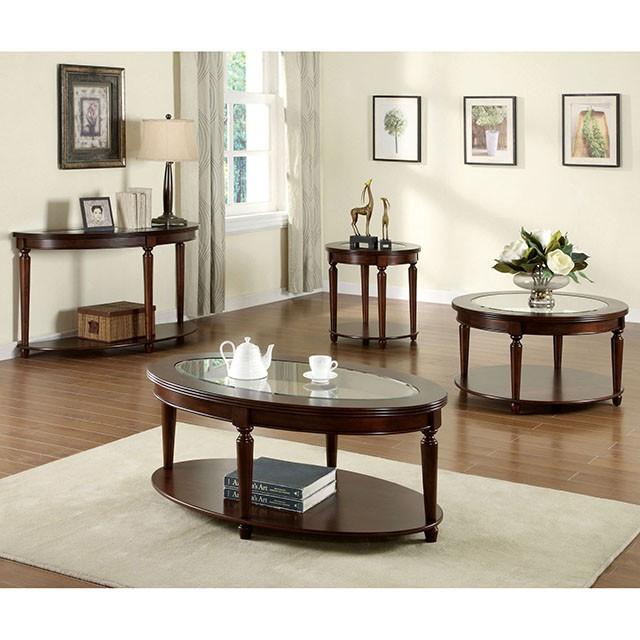 Granvia Dark Cherry Sofa Table - Visions in Furniture (La Mirada, CA)