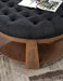 GUIS Round Coffee Table, Dark Gray - Visions in Furniture (La Mirada, CA)