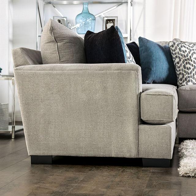 GUNNERSBURY Sectional, Gray - Visions in Furniture (La Mirada, CA)