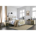 Haldus Cal.King, E.King, & Twin Bed White, Ivory, & Red - Visions in Furniture (La Mirada, CA)