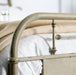 Haldus Cal.King, E.King, & Twin Bed White, Ivory, & Red - Visions in Furniture (La Mirada, CA)