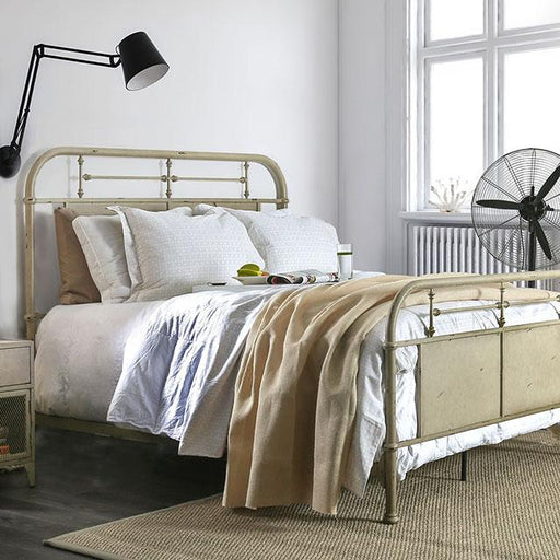 Haldus Bed Ivory, Red & White - Visions in Furniture (La Mirada, CA)