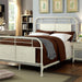 Haldus Cal.King, E.King, & Twin Bed White, Ivory, & Red - Visions in Furniture (La Mirada, CA)