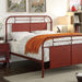 Haldus Bed Ivory, Red & White - Visions in Furniture (La Mirada, CA)
