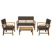 Hana 4 Pc. Patio Set - Visions in Furniture (La Mirada, CA)