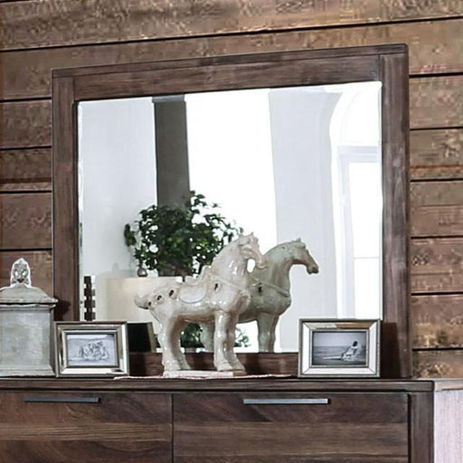 Hankinson Rustic Natural Tone Mirror - Visions in Furniture (La Mirada, CA)