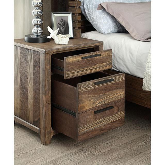 Hankinson Rustic Natural Tone Night Stand - Visions in Furniture (La Mirada, CA)