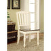 HARRISBURG Vintage White/Dark Oak Side Chair (2/CTN) - Visions in Furniture (La Mirada, CA)