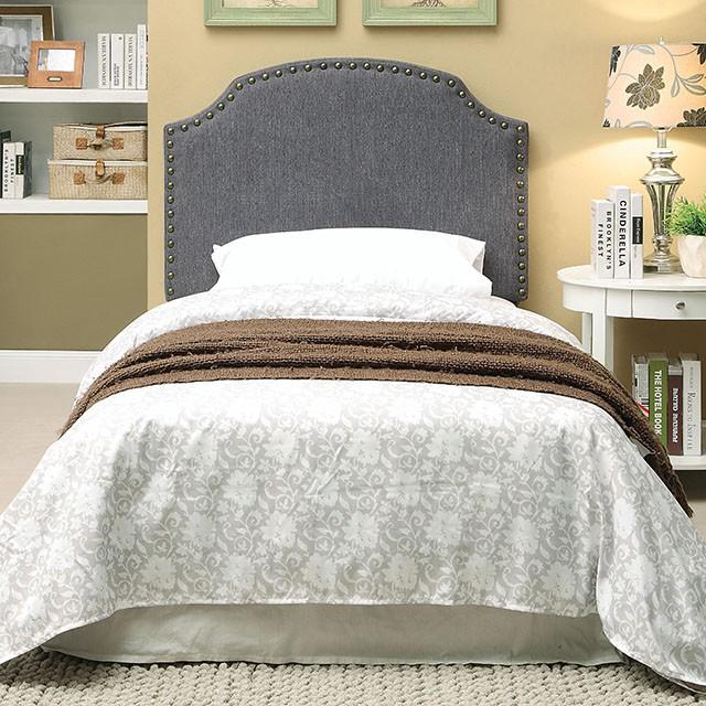 HASSELT King Size H/B, Gray -K/D Leg - Visions in Furniture (La Mirada, CA)