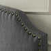 HASSELT King Size H/B, Gray -K/D Leg - Visions in Furniture (La Mirada, CA)