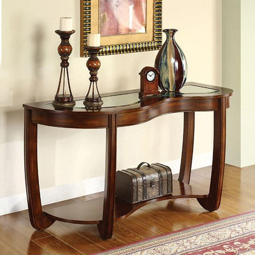 Crystal Falls Dark Cherry Sofa Table - Visions in Furniture (La Mirada, CA)