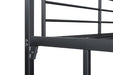 Cybill Full Loft Bed White, Silver, & Black - Visions in Furniture (La Mirada, CA)