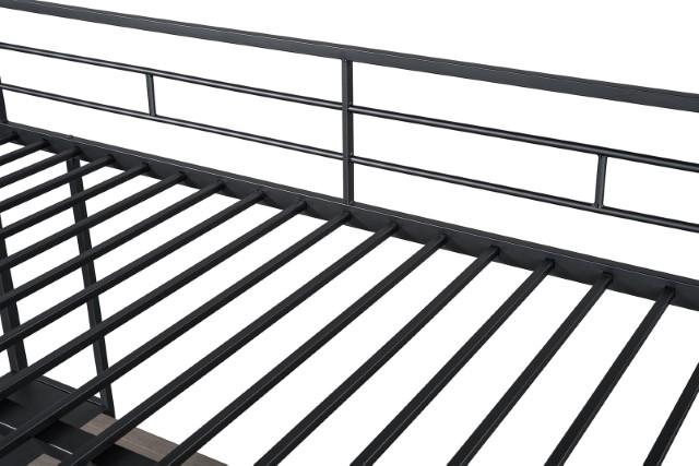 Cybill Full Loft Bed White, Silver, & Black - Visions in Furniture (La Mirada, CA)