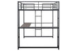 Cybill Full Loft Bed White, Silver, & Black - Visions in Furniture (La Mirada, CA)