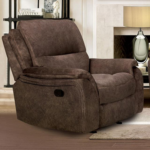 HENRICUS Glider Recliner, Dark Brown - Visions in Furniture (La Mirada, CA)