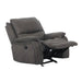 HENRICUS Glider Recliner, Dark Gray - Visions in Furniture (La Mirada, CA)