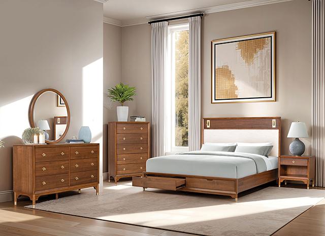 Hepburne E.King & Queen Bed With Storage & Without Storage - Visions in Furniture (La Mirada, CA)