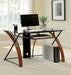 Baden Oak/Black Accent Desk - Visions in Furniture (La Mirada, CA)