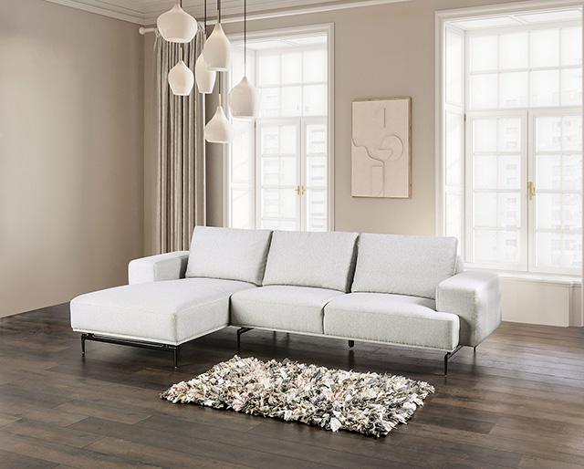 Baerum Sectional, Left & Right Chaise Beige & Gray - Visions in Furniture (La Mirada, CA)