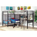 BALLARAT Silver Triple Twin Bunk Bed w/ Desk - Visions in Furniture (La Mirada, CA)
