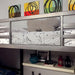 BALLARAT Silver Triple Twin Bunk Bed w/ Desk - Visions in Furniture (La Mirada, CA)