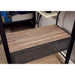 BALLARAT Silver Triple Twin Bunk Bed w/ Desk - Visions in Furniture (La Mirada, CA)