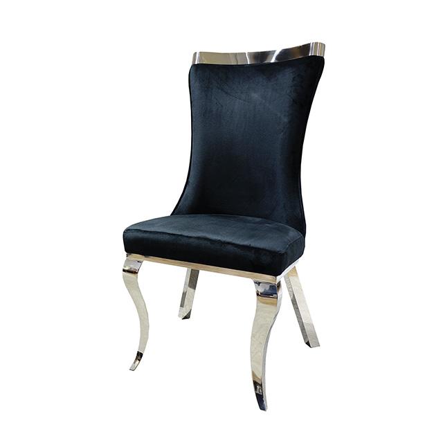 Basilicata Gold Chair (2/CTN) White, Gray, & Black - Visions in Furniture (La Mirada, CA)