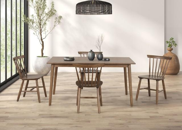 Beale Dining Table Walnut & Black - Visions in Furniture (La Mirada, CA)