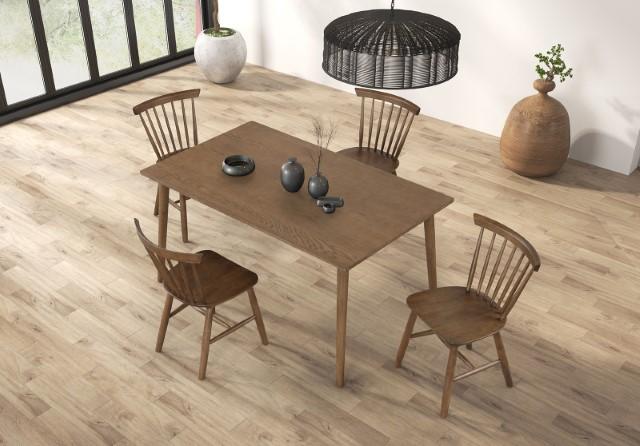 Beale Dining Table Walnut & Black - Visions in Furniture (La Mirada, CA)