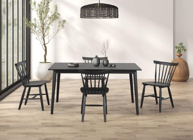 Beale Dining Table Walnut & Black - Visions in Furniture (La Mirada, CA)