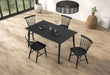 Beale Dining Table Walnut & Black - Visions in Furniture (La Mirada, CA)