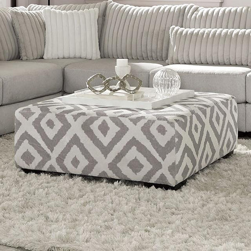 HERMISTON Ottoman, Gray - Visions in Furniture (La Mirada, CA)