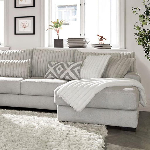 HERMISTON Sectional, Gray - Visions in Furniture (La Mirada, CA)