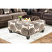Bonaventura Brown Ottoman - Visions in Furniture (La Mirada, CA)