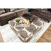 Bonaventura Brown Ottoman - Visions in Furniture (La Mirada, CA)