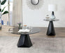 BISHOP End Table, Black/Gray - Visions in Furniture (La Mirada, CA)