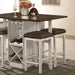 BINGHAM Counter Ht. Table w/ 2 x 15" Leaves - Visions in Furniture (La Mirada, CA)