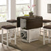 BINGHAM Counter Ht. Table w/ 2 x 15" Leaves - Visions in Furniture (La Mirada, CA)