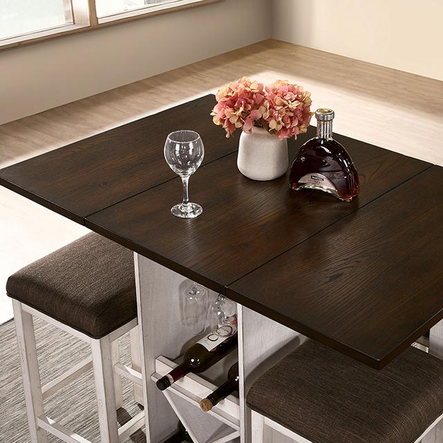 BINGHAM Counter Ht. Table w/ 2 x 15" Leaves - Visions in Furniture (La Mirada, CA)
