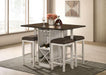 BINGHAM Counter Ht. Table w/ 2 x 15" Leaves - Visions in Furniture (La Mirada, CA)
