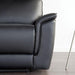 Bienne Loveseat Manual Recliner White & Black - Visions in Furniture (La Mirada, CA)