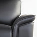 Bienne Loveseat Manual Recliner White & Black - Visions in Furniture (La Mirada, CA)