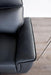 Bienne Loveseat Manual Recliner White & Black - Visions in Furniture (La Mirada, CA)