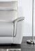 Bienne Loveseat Manual Recliner White & Black - Visions in Furniture (La Mirada, CA)