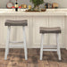 Biasca 29" Stool (2/CTN) White, Brown, & Black - Visions in Furniture (La Mirada, CA)
