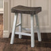 Biasca 24" Stool (2/CTN) White, Brown, & Black - Visions in Furniture (La Mirada, CA)