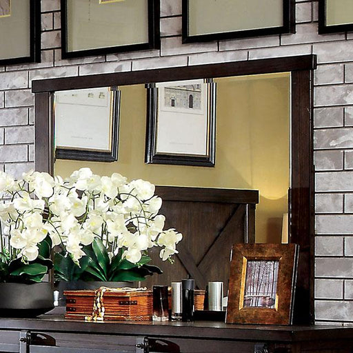 Bianca Dark Walnut Mirror - Visions in Furniture (La Mirada, CA)