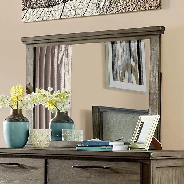 Berenice Mirror Espresso, Beige, & Brown - Visions in Furniture (La Mirada, CA)