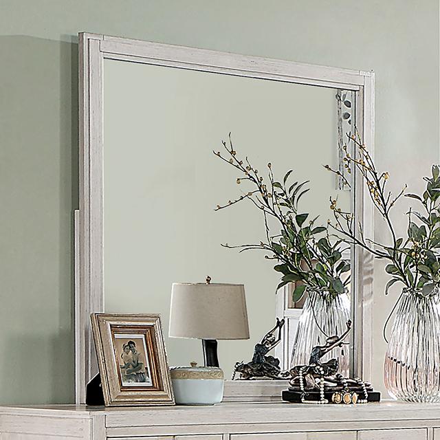 Berenice Mirror Espresso, Beige, & Brown - Visions in Furniture (La Mirada, CA)